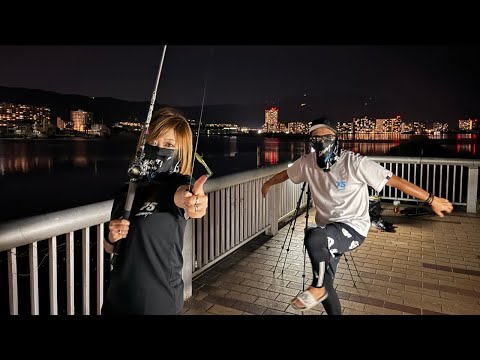 琵琶湖南湖西岸の夜釣りバス釣り Vol.5