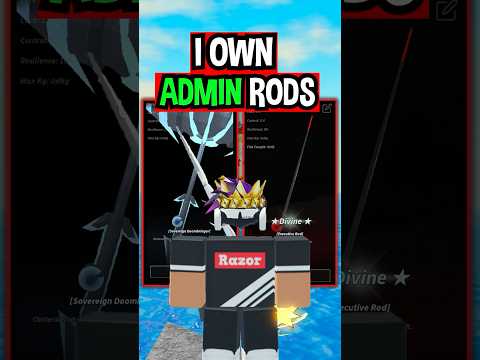 I OWN 2 ADMIN RODS in Roblox Fisch..