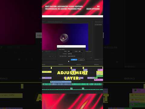 Have you tried this adjustment layer technique yet? #videoeditingtips #premierepro