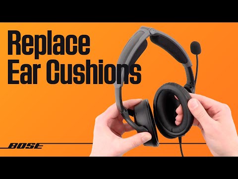 Bose A30 Aviation Headset – How to Replace Ear Cushions