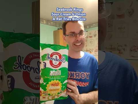 Seabrook Rings Sour Cream & Onion Taste Test #shorts #shortvideo #food