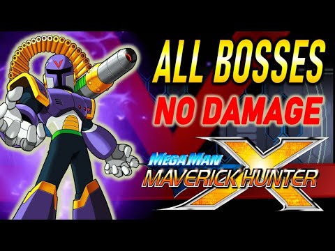 Megaman Maverick Hunter X (VILE) All Bosses (No damage) Hard Mode