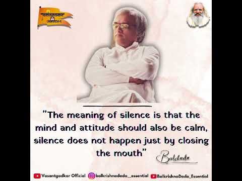 The Silence.... :- BalkrishnaDada_essential