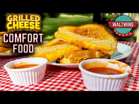 ULTIMATE WINTER COMFORT! GRILLED CHEESE ON THE GRIDDLE WITH TOMATO SOUP - EASY RECIPE