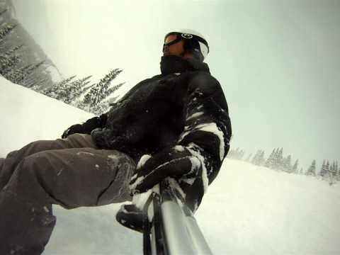 Face shots off Harmony Express @ Whistler Blackcomb