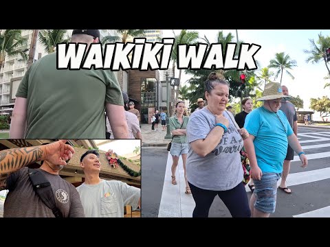 Waikiki Walk | Royal Hawaiian Center to Kapiolani Park | Morning Hawaii Walk Virtual Walk Treadmill