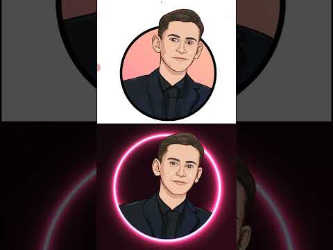 How to make Cartoon Face Logo | Cartoon Portrait Logo | Victor Art #shorts