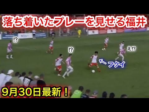 4部相手に余裕のプレーを見せる福井太智