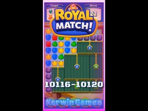 Royal Match Level 10116 10117 10118 10119 10120 - No Boosters Gameplay