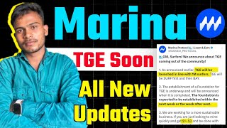 Marina TGE Soon Big Updates || Marina KYC Season 2 Soon || Marina Convert Ratio !