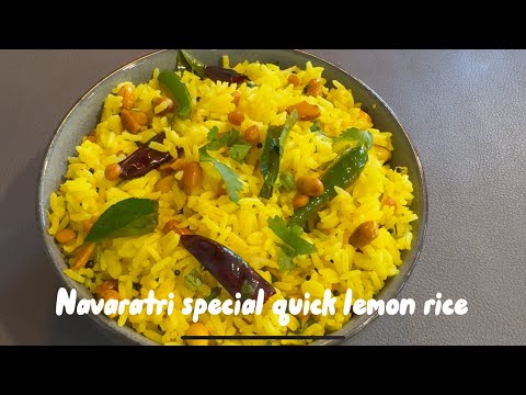 Navaratri Special Quick Lemon Rice Recipe