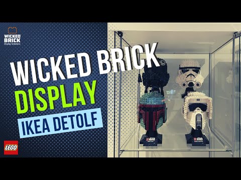 WICKED BRICK Display for IKEA Detolf Glass Display Unit