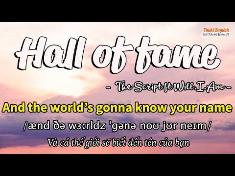 Học tiếng Anh qua bài hát - HALL OF FAME - (Lyrics+Kara+Vietsub) - Thaki English