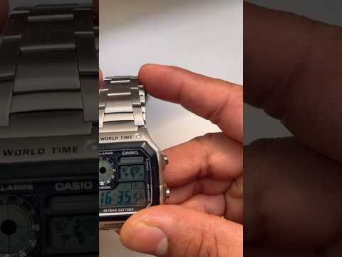 How to adjust the casio watch band size without any specific tool 📌 #casio #shortvideo #berlin