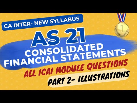 Consolidated Financial Statements in ENGLISH | ICAI Questions -  Part 2 | CA INTER Accounts