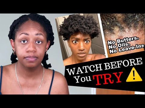 I Wish I DIDN'T Try the 3 Step Method for Week | No Butters No Oils Challenge on 4C Hair