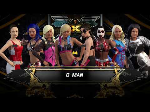 WWE 2K22 - AWA wrestling: 8 women elimination match