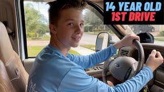 14 YEAR OLD'S 1ST DRIVE AND THEN GETTING DRIVER'S PERMIT