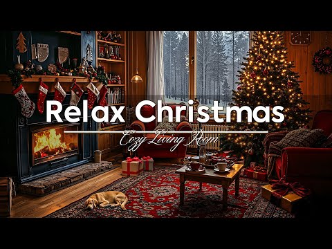 Relax Christmas Room ~ Immerse in Cozy Living Room with Soft Jazz a Day for Positive Morning 🧣❄️