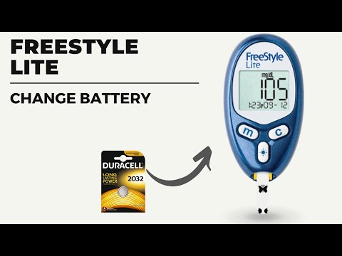 Change battery in FreeStyle Lite Meter