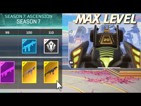 Season 7 Max Battle Pass R99 Skin Gameplay! (Apex Legends)