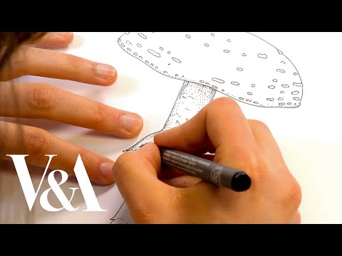 Illustrating a mushroom inspired by Beatrix Potter’s botanical drawings | V&A