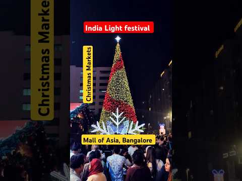 India light festival At Mall of Asia #bengaluru #christmas #light #bangalore #india #shorts