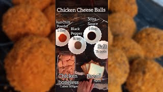 Chicken Cheese Balls || Simple and Quick Recipe || #Shorts #ChickenBalls #MehreenDiaries