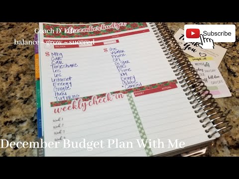 Budget Plan with Me| December 2020| DIY Planner Spread for Budgeting