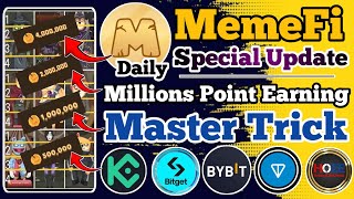 ✅ MemeFi Master Trick Maximum Point Earning//MemeFi TGE Update//MemeFi Airdrop Update//MemeFi Update