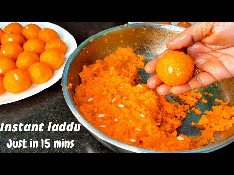 నోట్లో వెన్నలా కరిగిపోయే లడ్డు రెసిపి|Sweet recipes in telugu|Instant Laddu recipe|Wheat Rava Laddu