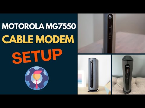 Motorola MG7550 Cable Modem Setup