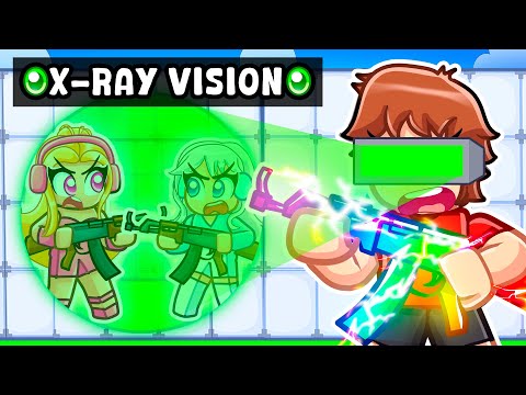 Using X-RAY VISION To Cheat In Rivals With MY CRAZY FAN GIRLS...