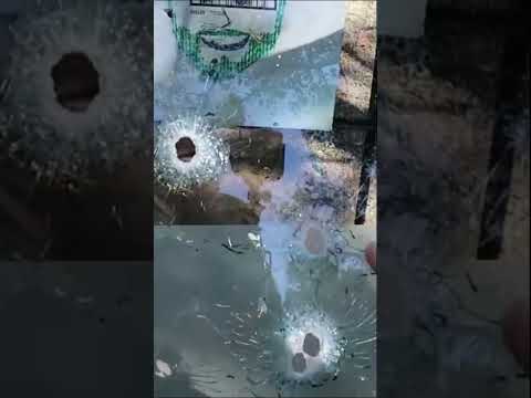 Shooting .45 ACP at a Windshield