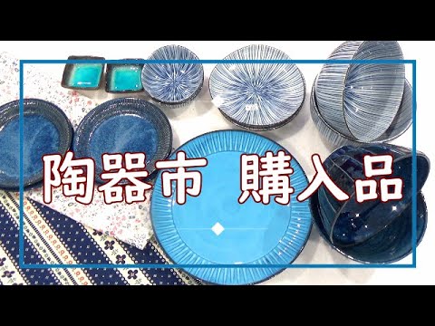 【陶器市購入品】一目惚れした波佐見焼に遭遇して即決で購入！購入品から自分の好きな傾向が見えてきました^^　うどんやお蕎麦にも使えるどんぶり皿も！