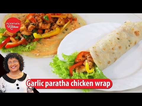 චිකන් ගාර්ලික් රැප් Episode 1180 - Chicken garlic paratha  wrap