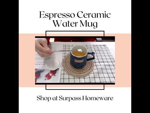 Ceramic Mug, Espresso Ceramic Water Mug, Ceramic Coffee Cup Chocolate Cup #shopping  #ceramicmug