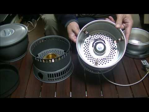 エスビット アルミクックセット  CS2350WN　VS　 トランギアストームクッカーS　その2　esbit  Lightweight Cook Set VS trangia Stove Kit