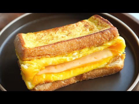 Crispy Breakfast Sandwich HACK - Most Delicious One Pan Egg Toast