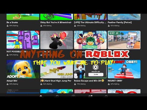 I play WHATEVER YOU GUYS REQUEST on ROBLOX!!!