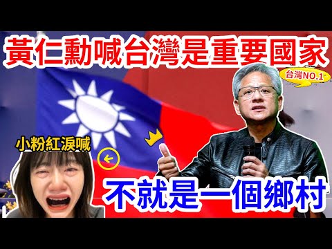 黃仁勳喊"台灣是重要國家"  小粉紅崩潰淚喊:不就是一個鄉村