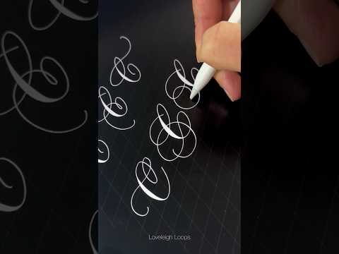 Capital “C” Calligraphy Flourishes #calligraphy #flourishing