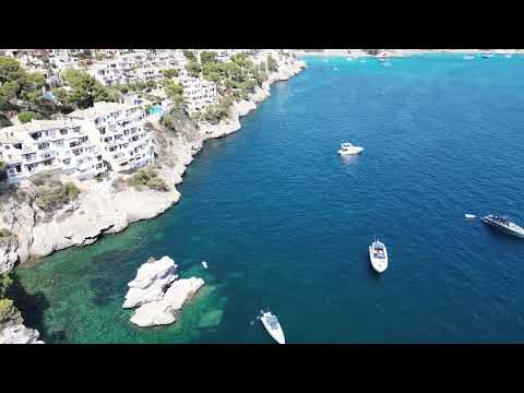 Paguera & Cala Fornells Mallorca Beach Buchten und Yachten Drohnen Video DJI Mavic Mini 3