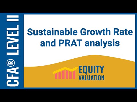 CFA® Level II Equity Valuation - Sustainable Growth Rate and PRAT analysis