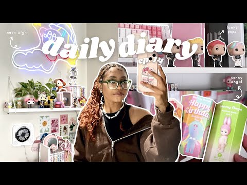 COZY VLOG 🍓: manga & figure shopping, sonny angel unboxing, album listening party, good eats