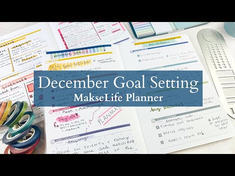 December Goal Setting - Breaking down my 2023 annual goals for the last time! | MakseLife Planner