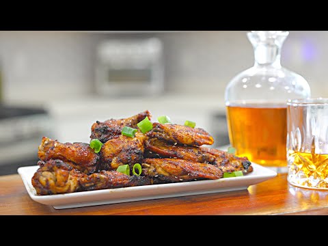 Bourbon Glazed Chicken Wings