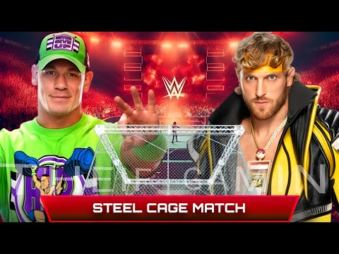 WWE 2K24 • Steel Cage Match - John Cena VS Logan Paul | WWE