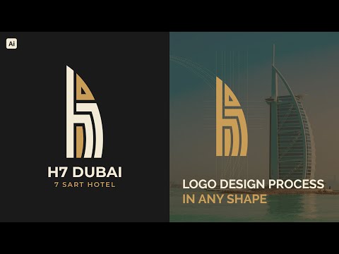 Design Your Logo In Any Shape Like This | Adobe Illustrator Tutorial