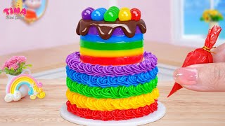 Best Rainbow Cake💞Top 10 Miniature Amazing Rainbow Cake Recipes Decorating Ideas By Tina Mini Cakes💞